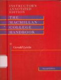 Instructor's Annotated Edition: The Macmillan College Handbook