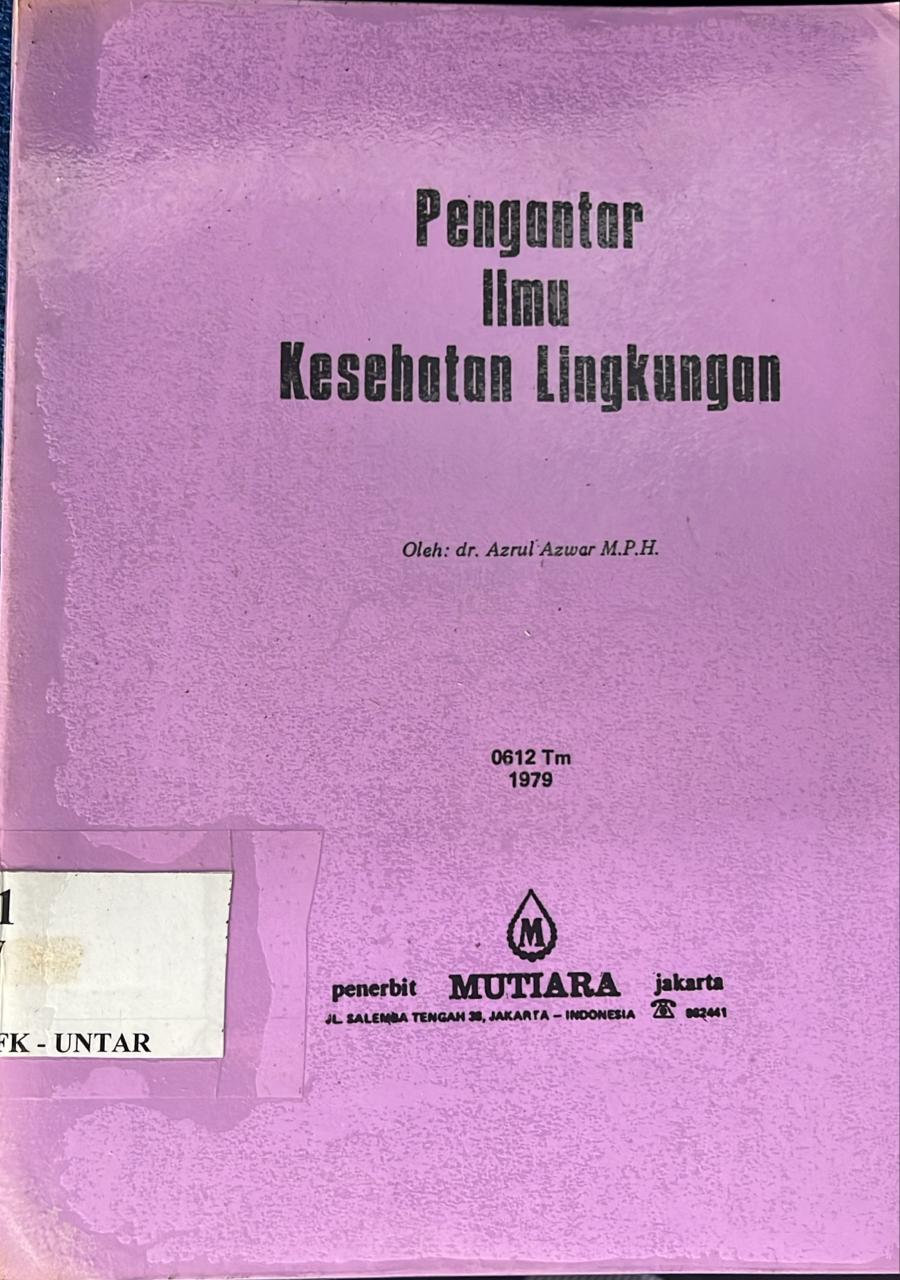 Pengantar ilmu kesehatan lingkungan