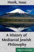 A HISTORY OF MEDIAEVAL JEWISH PHILOSOPHY