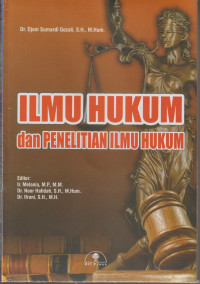 Ilmu Hukum dan Penelitian Ilmu Hukum