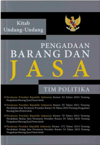 Kitab Undang-undang Pengadaan Barang dan Jasa