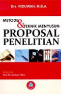 Metode dan teknik penyusanan proposal penelitian