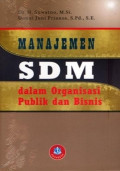 Manajemen SDM dalam ORganisasi Publik dan Bisnis