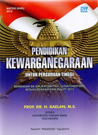 Image of Pendidikan kewarganegaraan untuk perguruan tinggi