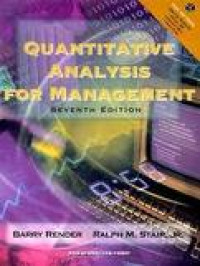 QUANTITATIVE ANALYSIS FOR MANAGEMENT