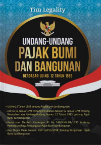 Undang-undang pajak bumi dan bangunan berdasar uu no, 12 tahun 1985