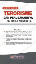 Uu Terorisme Dan Perubahannya (Uu Ri No.5 Th.2018