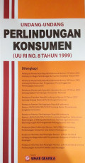 Uu Perlindungan Konsumen (Uu Ri No.8 Tahun 1999)