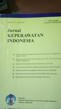 Jurnal Keperawatan Indonesia ; Vol. 9 - No. 2