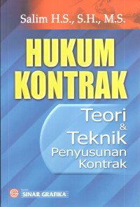 Hukum Kontrak ; Teori & teknik penyusunan kontrak