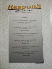 Respons: Jurnal Etika Sosial