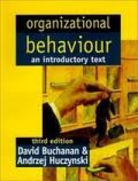 Organizational Behaviour: An Introductory Text