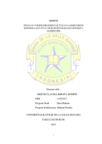 Image of Tinjauan Yuridis Implementasi Tujuan Landreform Di Indonesia Dan Upaya Hukum Penyelesaian Sengketa Landreform