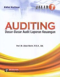 Image of Auditing ; Dasar-Dasar Audit Laporan Keuangan