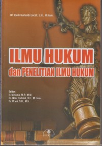 Image of Ilmu Hukum dan Penelitian Ilmu Hukum