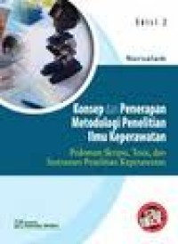 Image of KONSEP DAN PENERAPAN METODOLOGI PENELITIAN ILMU KEPERAWATAN
