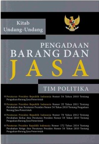 Image of Kitab Undang-undang Pengadaan Barang dan Jasa