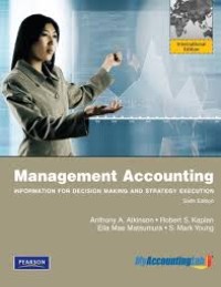 Image of Management Accounting; information for decision making and strategy execution