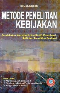 Image of Metode Penelitian Kebijakan