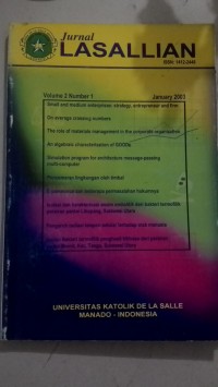 Image of Jurnal Lasallian Vol. 2 - No. 1