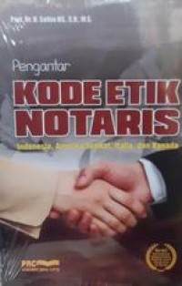 Image of Pengantar Kode Etik Notaris