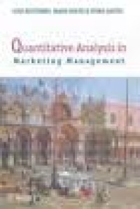 Image of Quantitative Analysis in Marketing Management