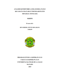 Image of Analisis Konsep Diri Lansia di Desa Pangu Kecamatan Ratahan