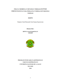 Image of PERANAN BIMBINGAN MENGEDAN TERHADAP RUPTURE PERINEUM SPONTAN PADA PERSALINAN NORMAL DI PUSKESMAS TOMPASO