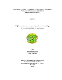 Image of Hubungan Tingkat Pengetahuan Remaja Putri Dengan Perilaku Pencegahan Keputihan Di SMA N 1 Langowan