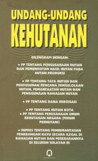 Image of Undang-undang kehutanan