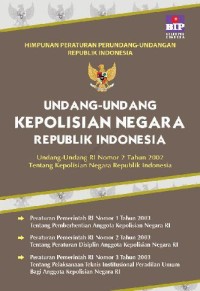 Image of Undang-Undang Kepolisian Negara Republik Indonesia