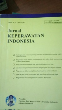 Image of Jurnal Keperawatan Indonesia ; Vol. 10 - No. 1