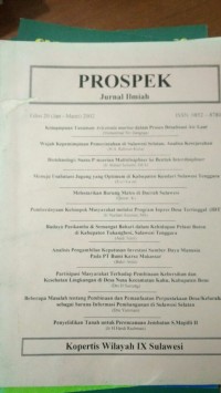 Image of Prospek ; Jurnal Ilmiah
