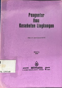 Image of Pengantar ilmu kesehatan lingkungan