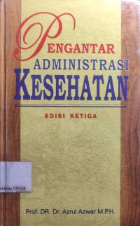 Image of Pengantar Administrasi Kesehatan