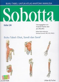 Image of Sobotta buku tabel untuk atlas anatomi manusia ; buku tabel (otot, sendi, saraf)