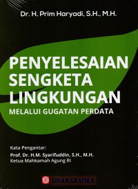Image of Penyelesaian sengketa lingkungan melalui gugatan perdata