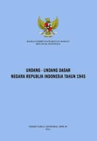 Image of Undang-Undang Dasar Negara Republik Indonesia Tahun 1945